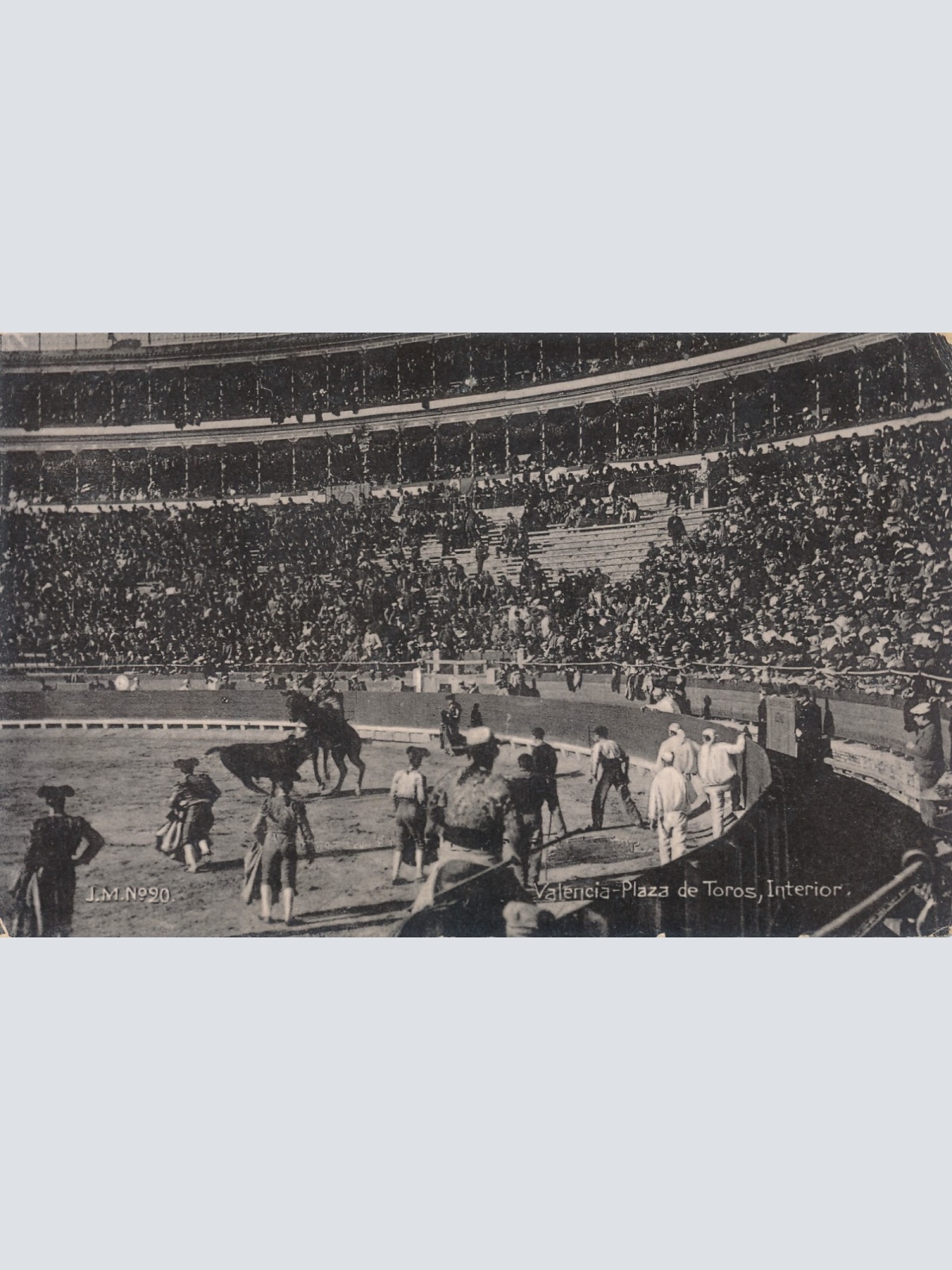 AK, Valencia - Plaza de Toros, Interior, Spanien (S937)