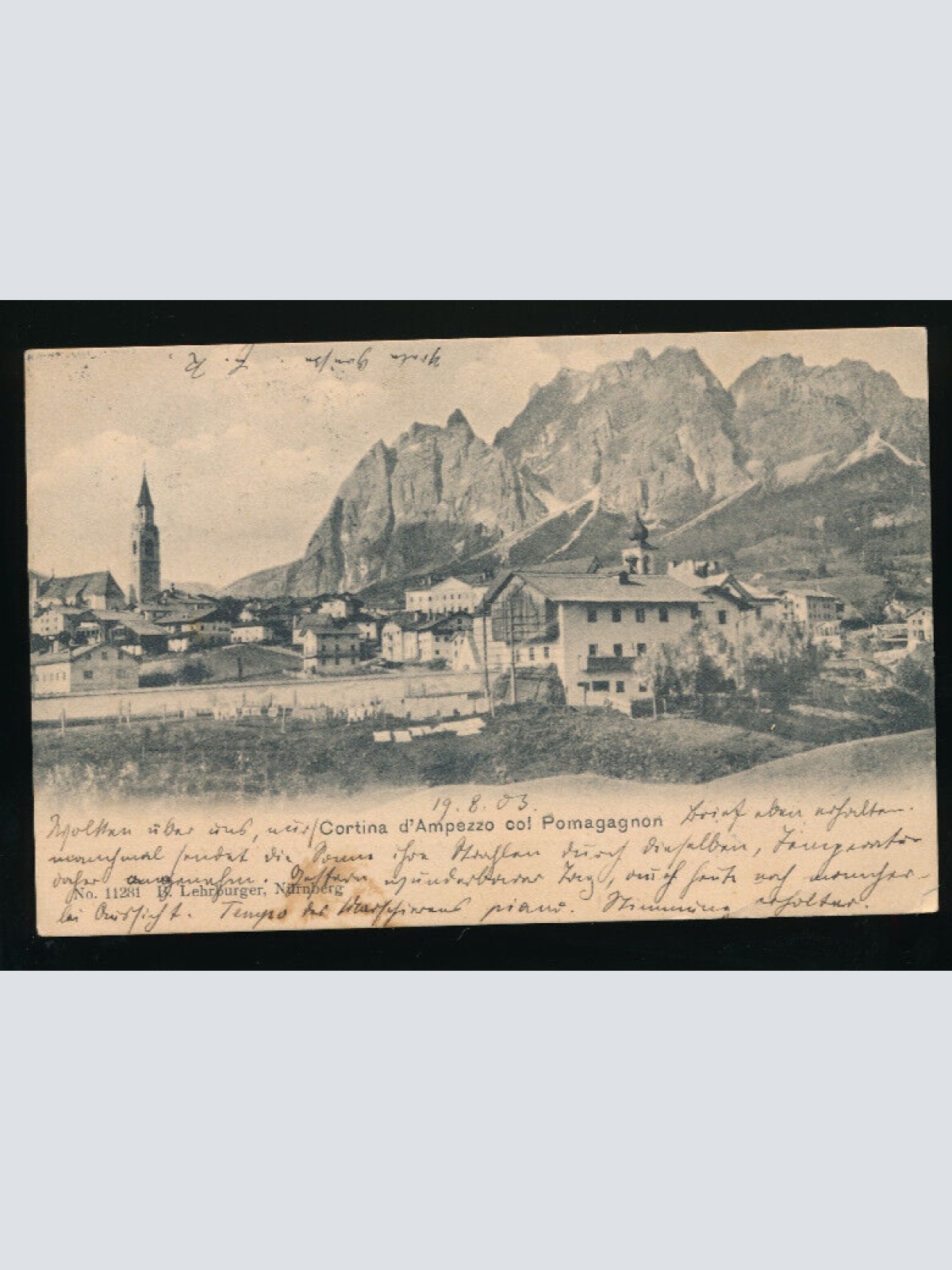 AK aus Cortina d´ampezzo col Pomagagnon Italien (5416)