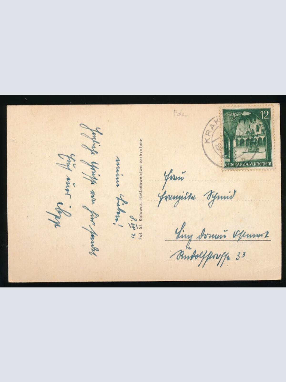 AK aus Krakau mit Marienkirche Polen (5421)