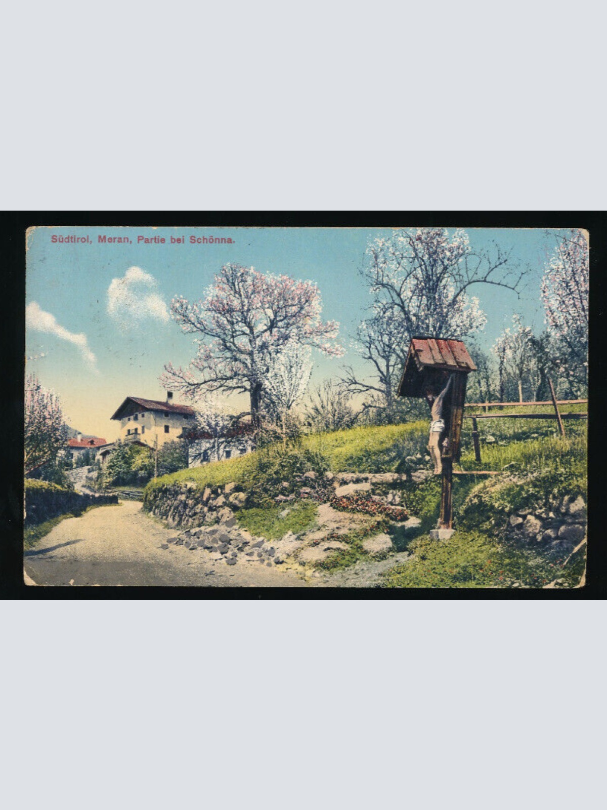 AK aus Meran partie bei Schönna Italien (5423)