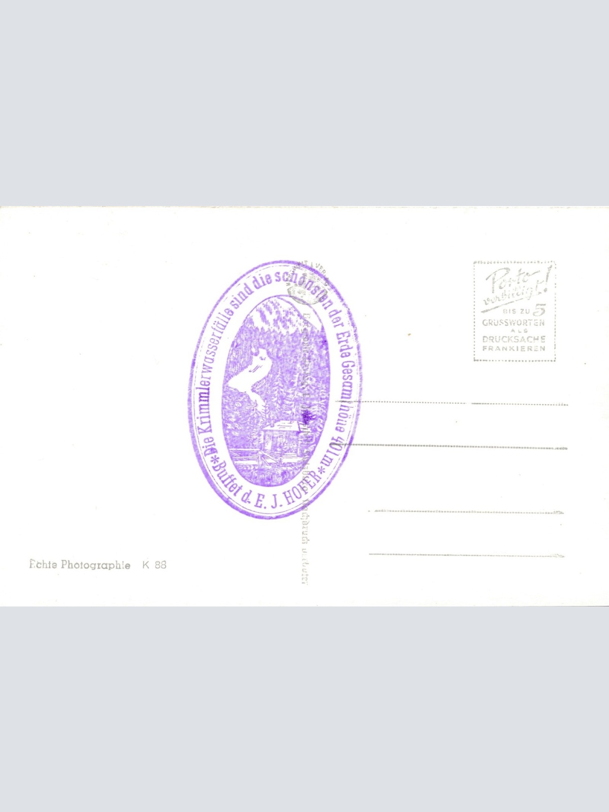 AK, Mittlerer Krimmler Wasserfall, Salzburg (S1204)