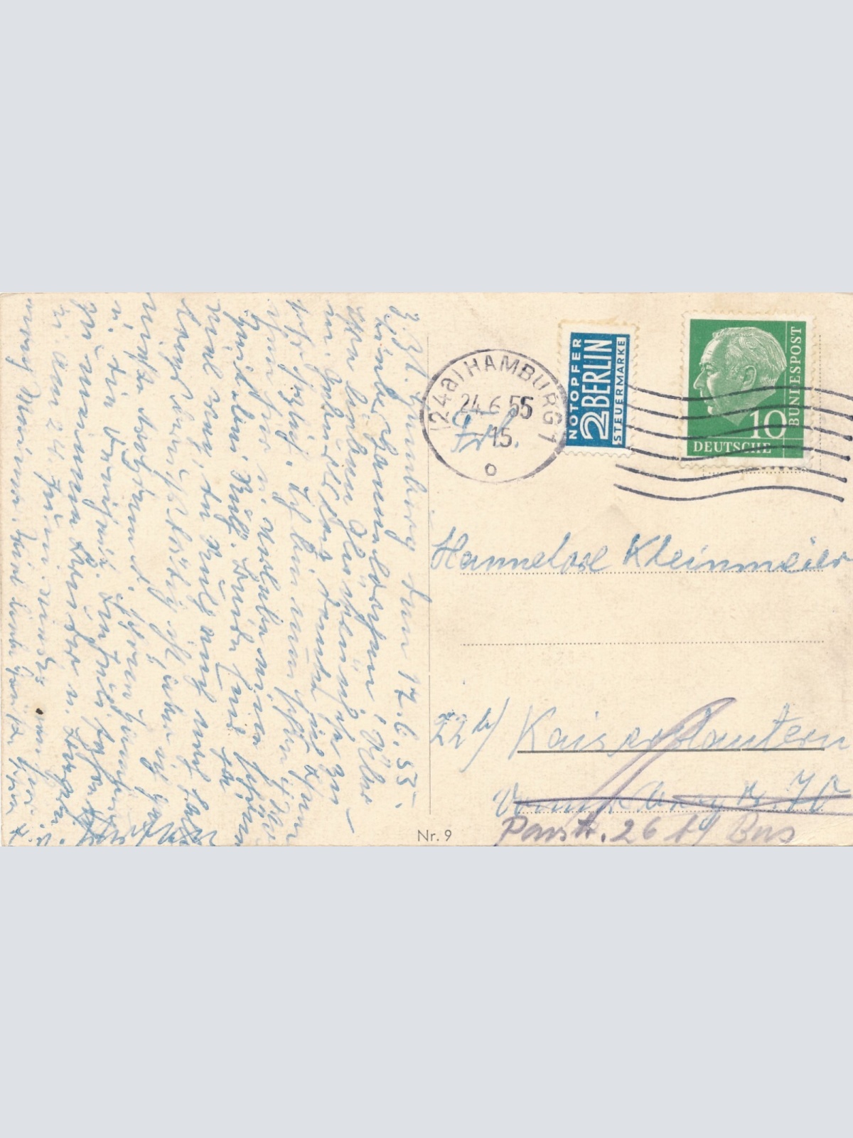 AK, Hamburg, Hafenblick (S1237)