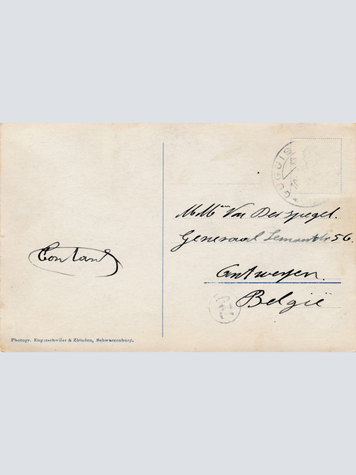 AK, Guggisberg mit den Freiburgeralpen, Schweiz (S1175)