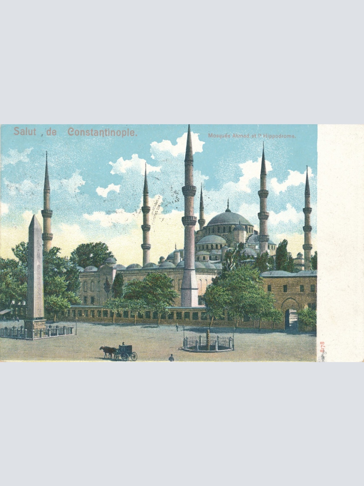 AK, Salut de Constantinople, Mosquee Ahmed et l'Hippodrome (S1188)