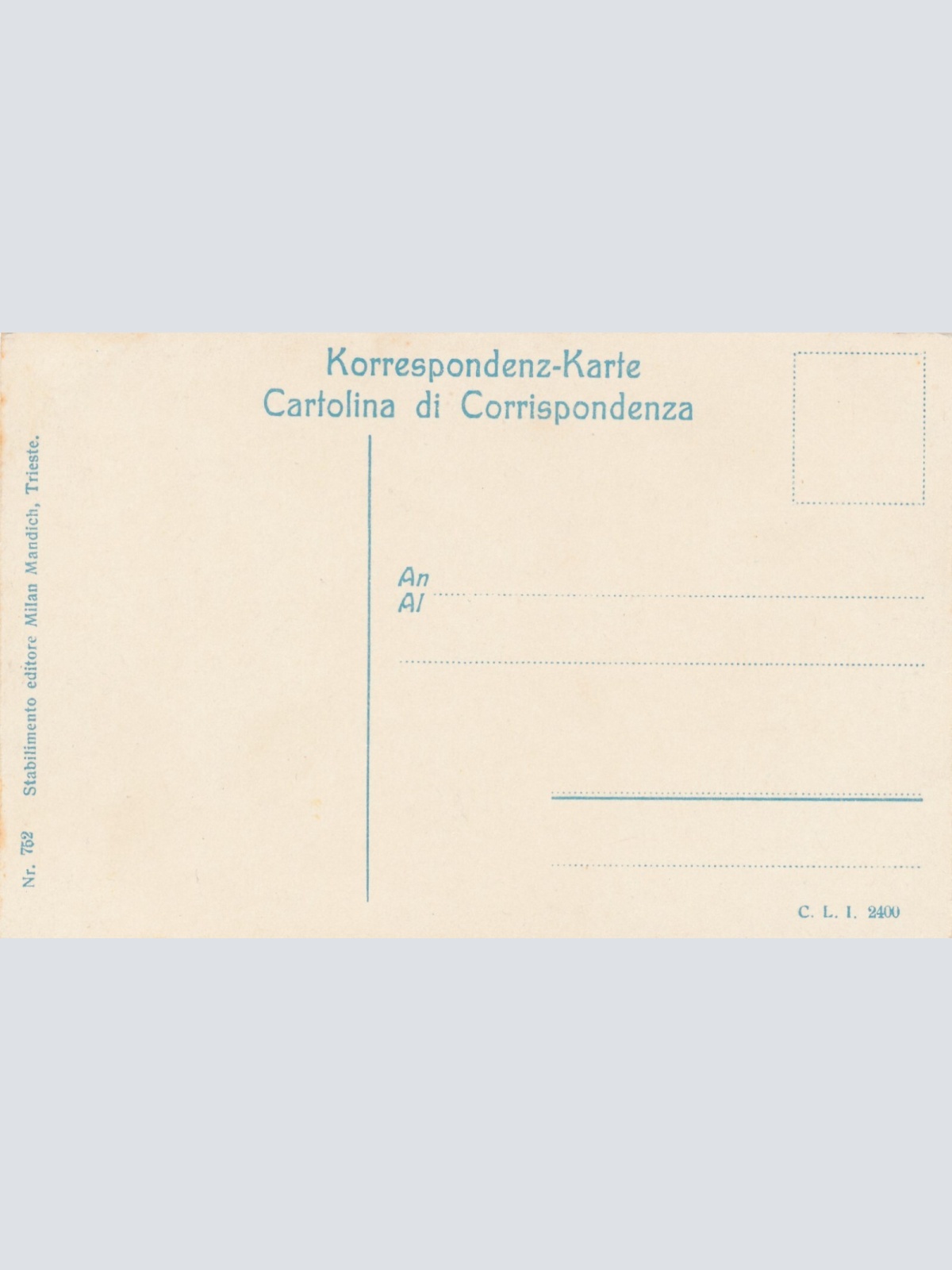 AK, Trieste, Monumento Rossetti, Italien (S1189)