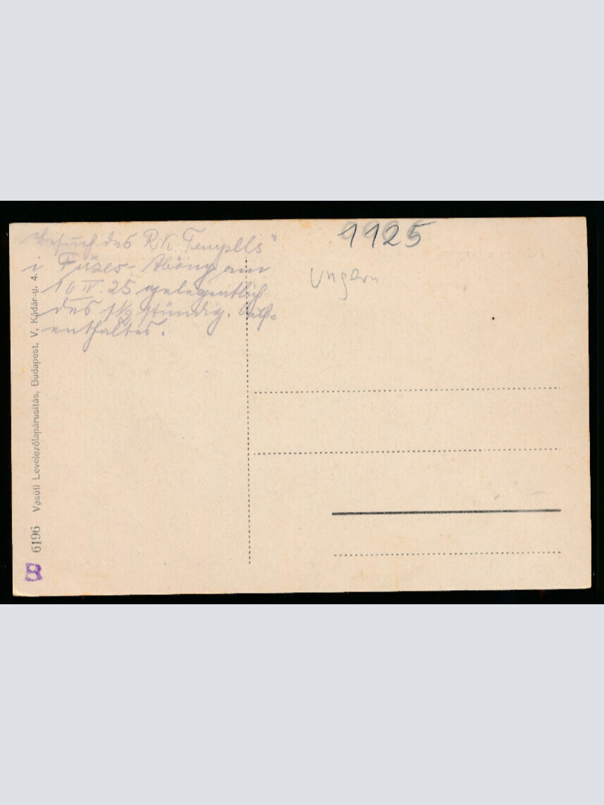 AK aus Füzesabony mit Kirche Ungarn (5510)