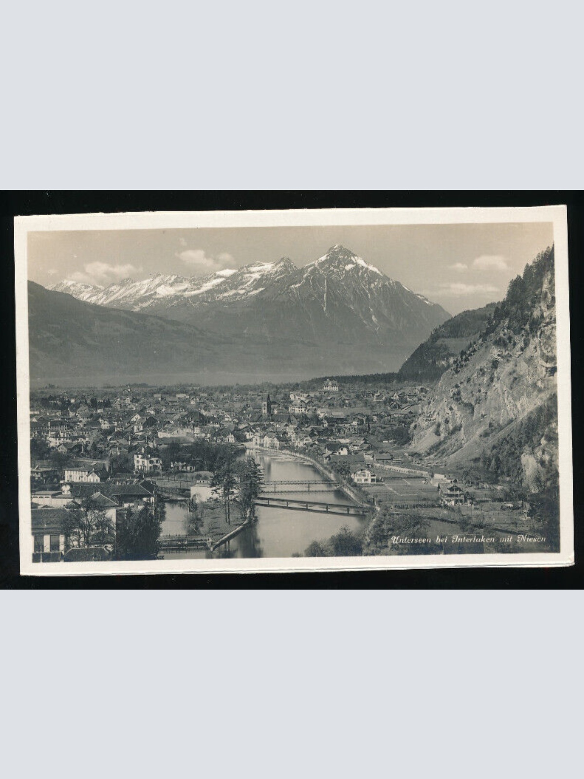 AK aus Unterseen bei Interlaken Schweiz (5275)