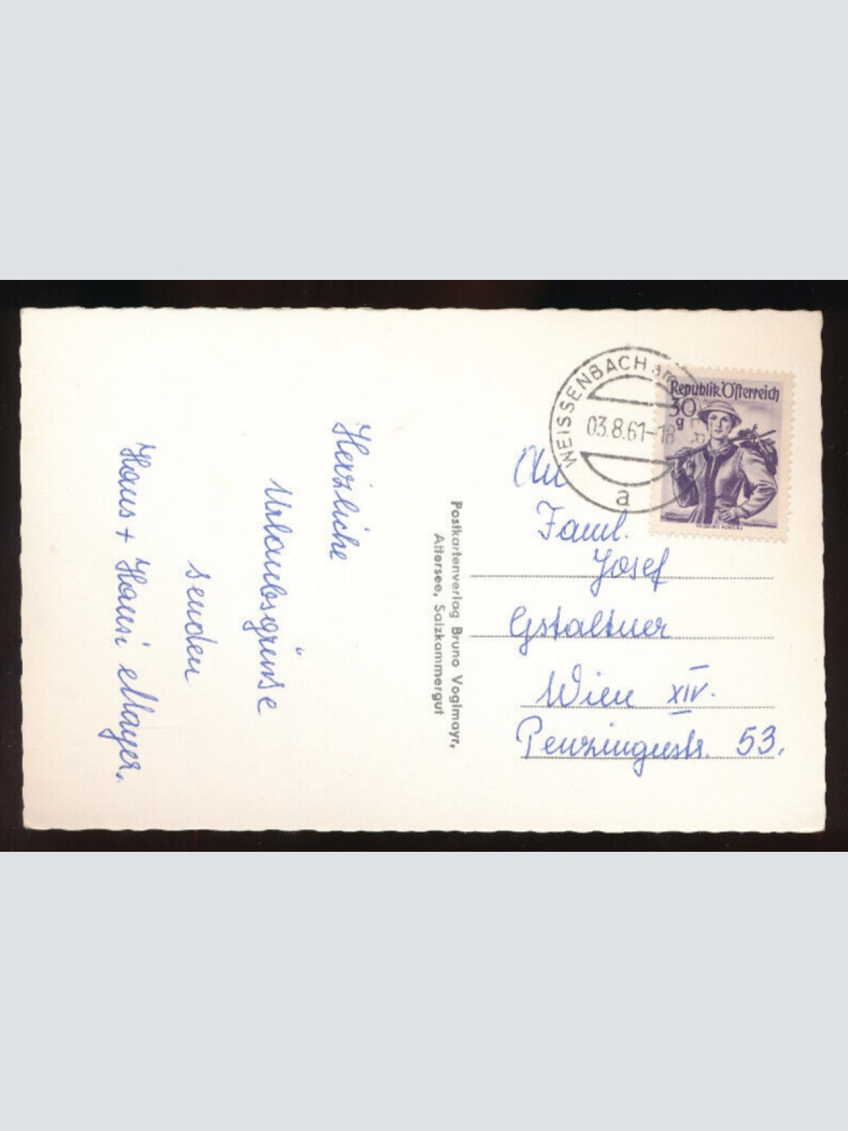 AK aus Weissenbach am Attersee Oberösterreich (5262)