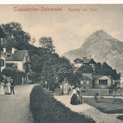 AK aus Traunkirchen Steinwinkel Gasthof am Stein Oberösterreich Ansichts (16240)