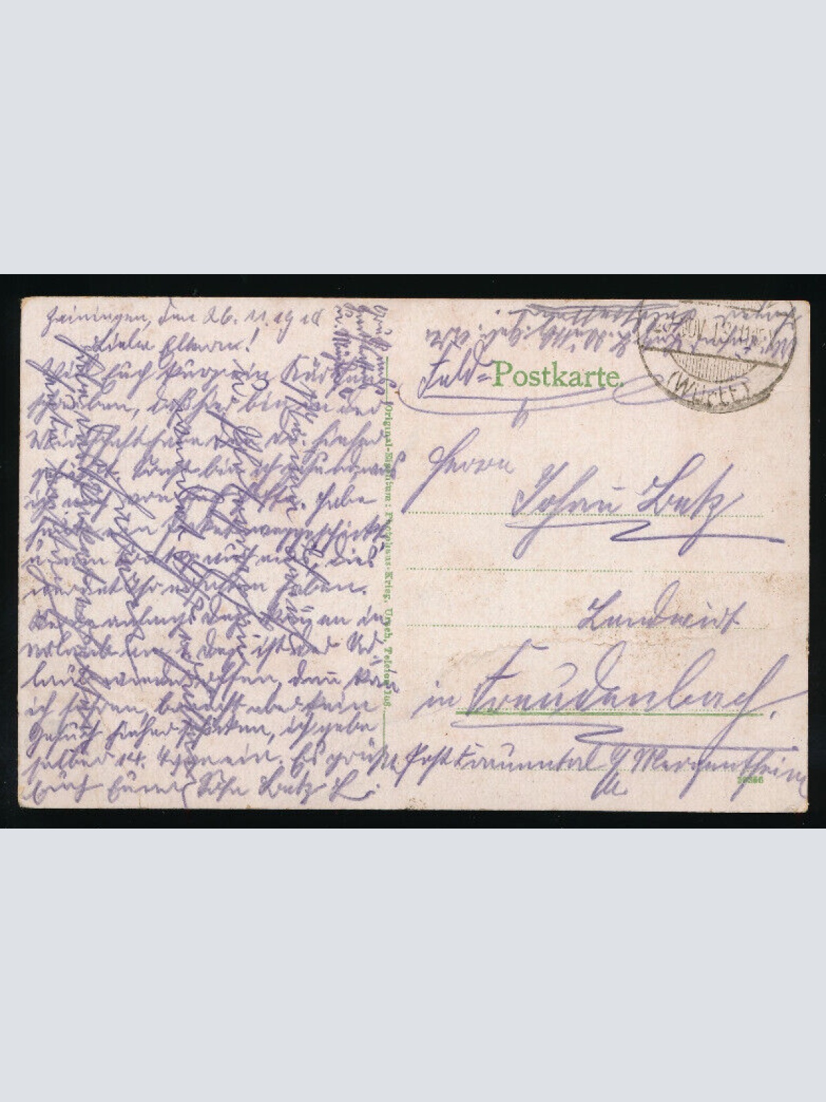 AK aus Feldstetten mit Lager und Luftschiff - Zeppelin  Baden Württemberg (4610)