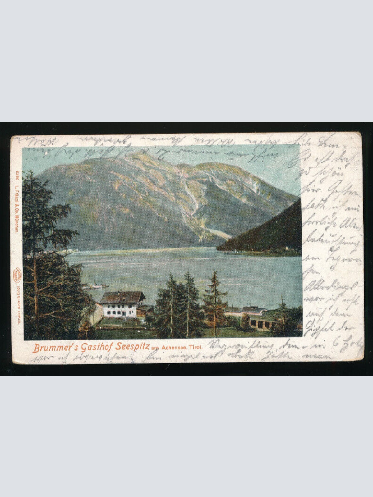 AK Brummers Gasthof Seespitz am Achensee Tirol (5399)
