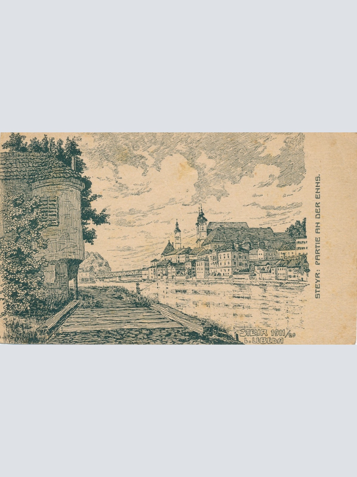 AK, Steyr, Partie an der Enns, Oberösterreich (S1099)