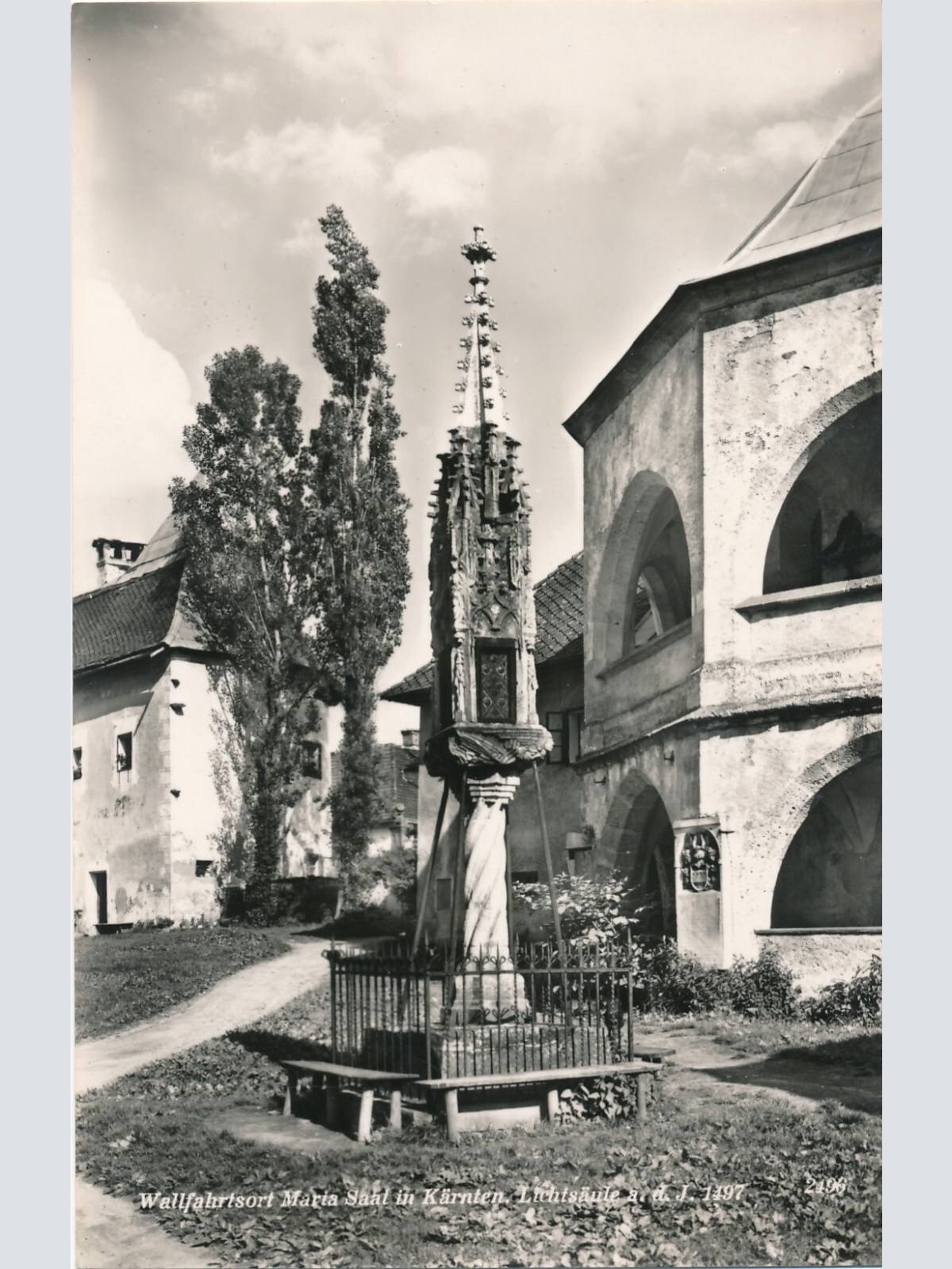 AK, Wallfahrtsort Maria Saal, Lichtsäule, Kärnten (S1410)
