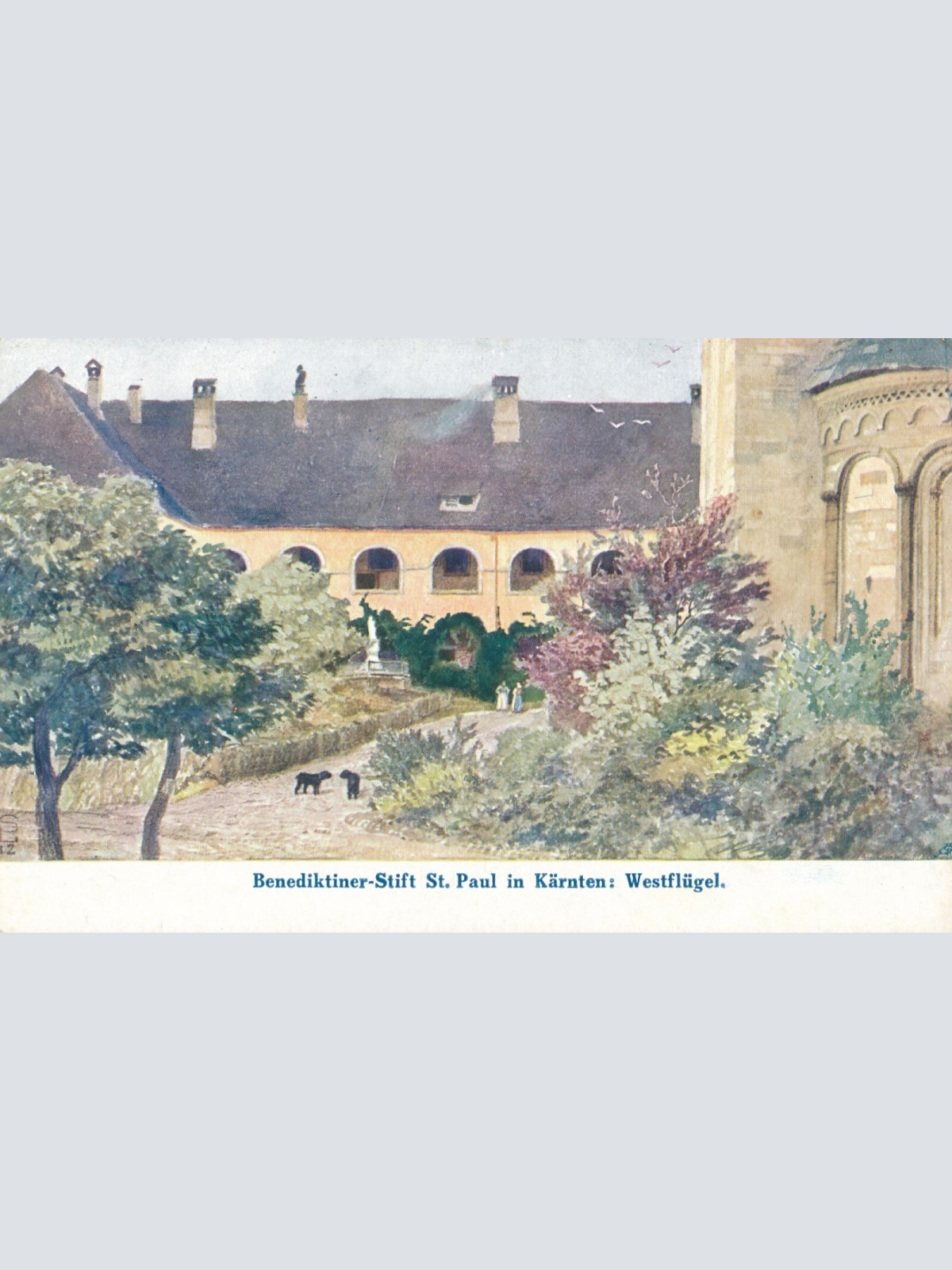 AK, Benediktinerstift Sankt Paul im Lavanttal, Westflügel, Kärnten (S1399)