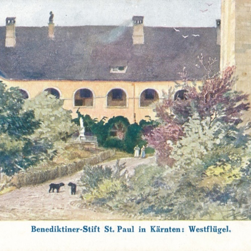 AK, Benediktinerstift Sankt Paul im Lavanttal, Westflügel, Kärnten (S1399)