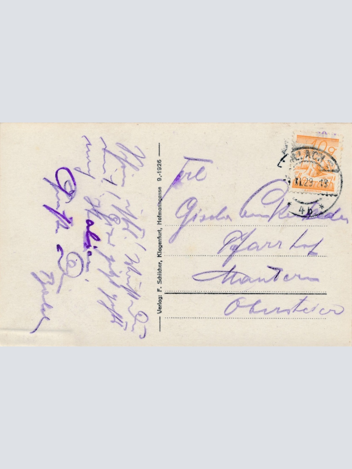 AK, St. Magdalenensee mit Görlitzeralpe, Kärnten (S1404)