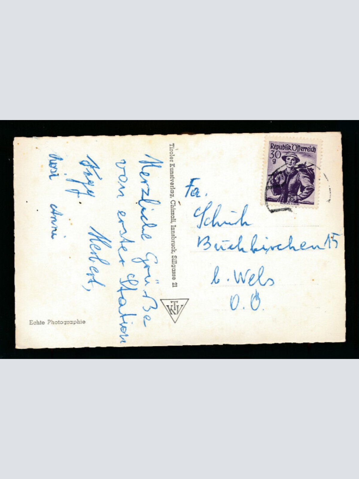 AK aus Innsbruck mit Herzog Friedrichstraße Tirol (5303)