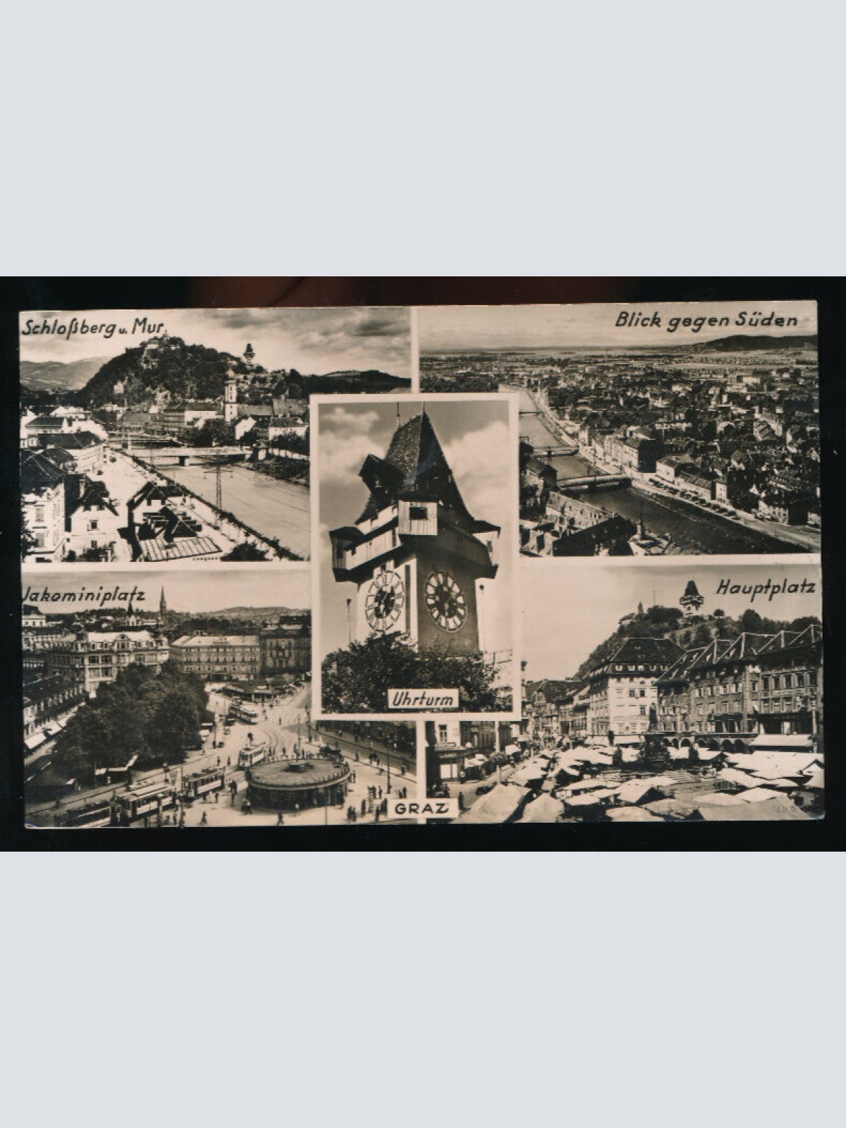 AK aus Graz Mehrbildkarte mit Uhrenturm Steiermark (5311)