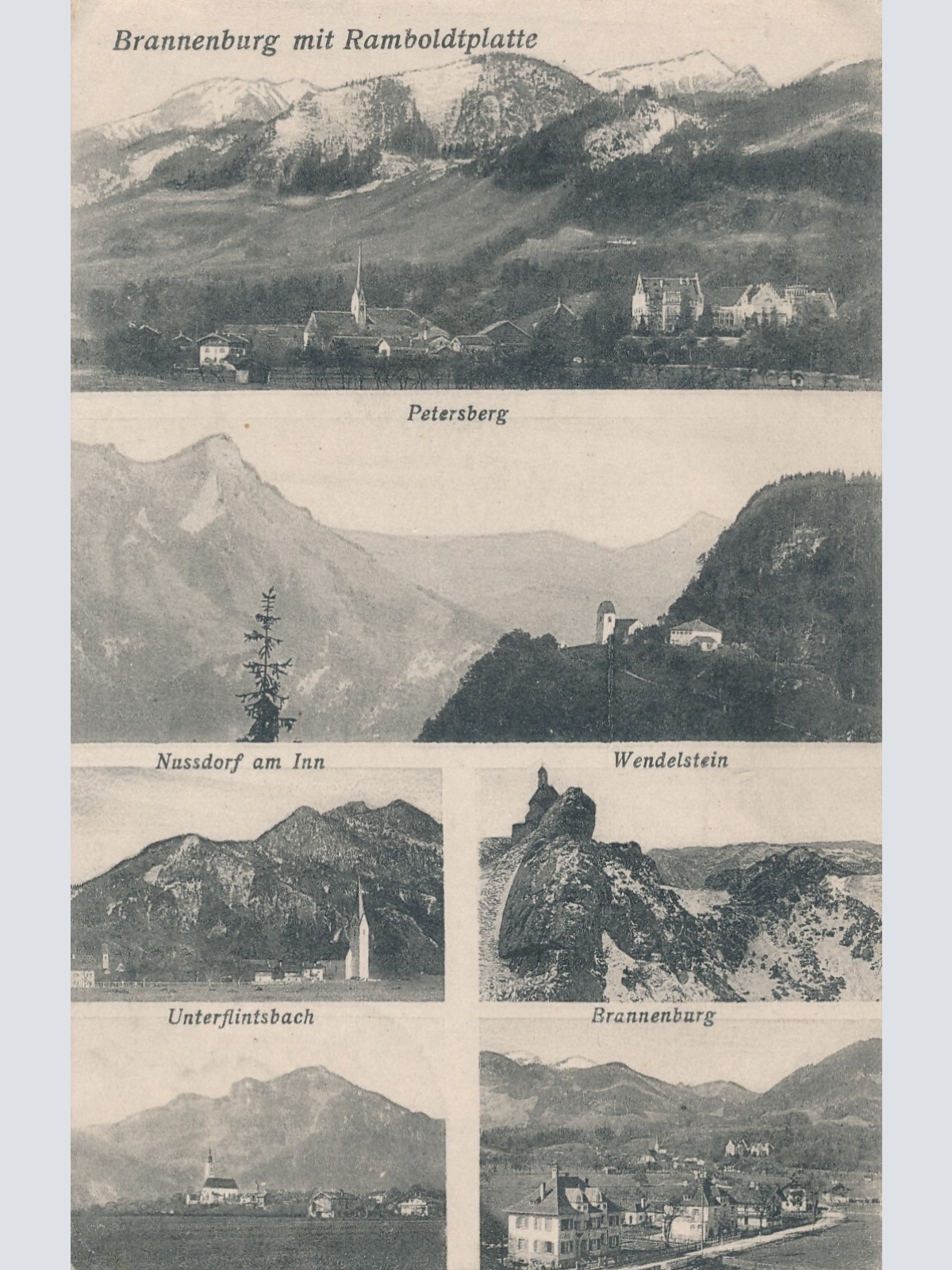 AK, Brannenburg mit Ramboldtplatte, Bayern (S1433)