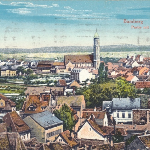 AK, Bamberg, Partie mit neuer Ottokirche, Bayern (S1429)