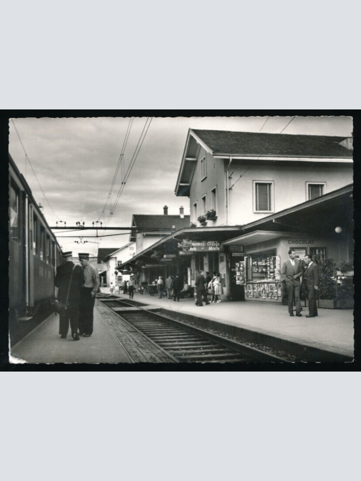 AK vom Bahnhof aus St. Margarethen Schweiz (5650)