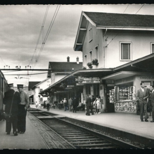 AK vom Bahnhof aus St. Margarethen Schweiz (5650)