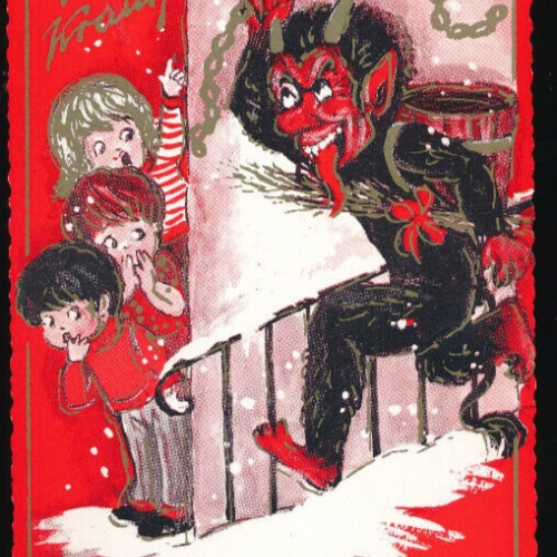 AK Gruß vom Krampus für schlimme gibts vom Krampus strafe (5668)