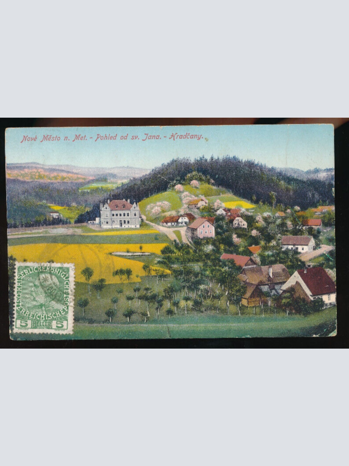 AK aus Nove mesto n. Met Pohled od sv. Jana - Hradcany Tschechoslowakei (5062)