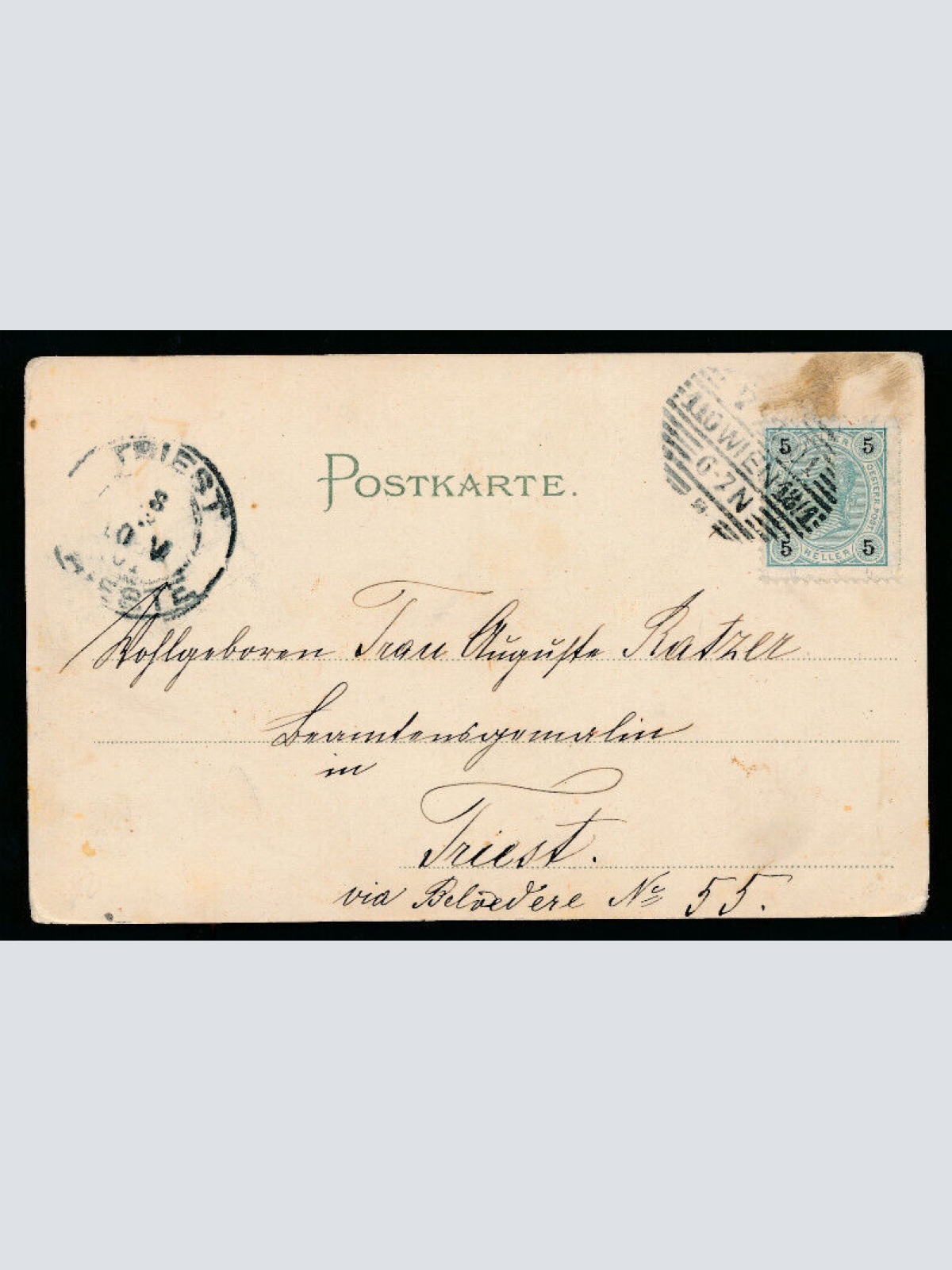 Litho - Karte aus Wien Brigattabrücke (5320)