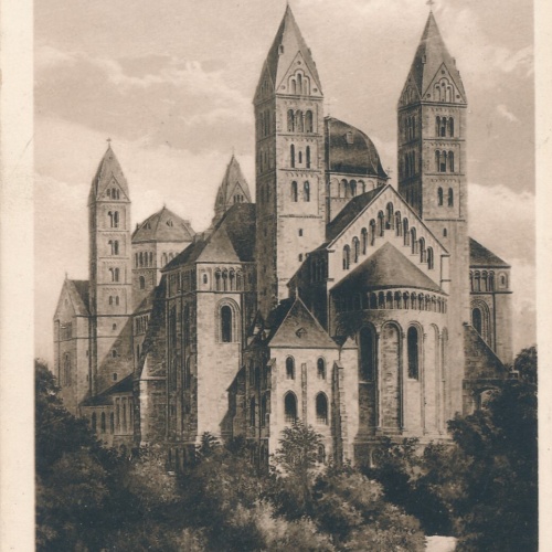 AK, Speyer am Rhein, Der Kaiserdom von Osten, Rheinland-Pfalz (S1355)