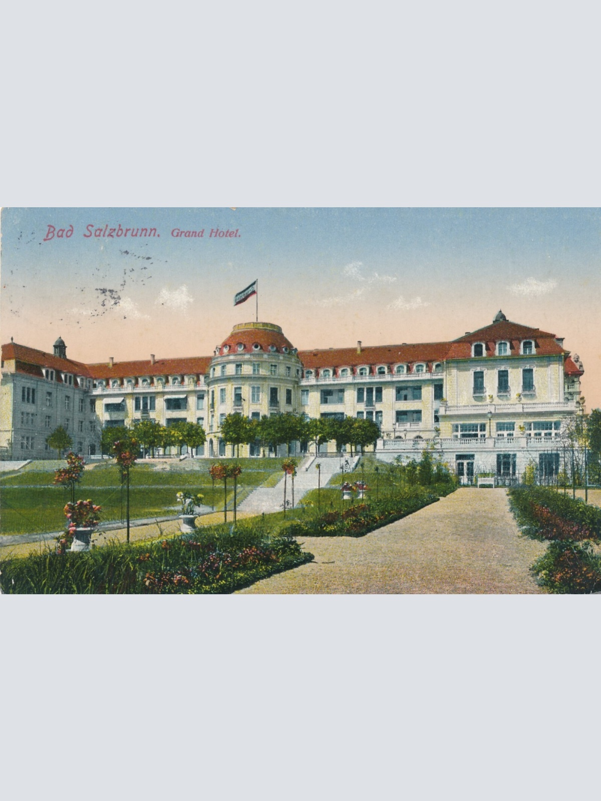 AK, Bad Salzbrunn, Grand Hotel, Polen (S1357)