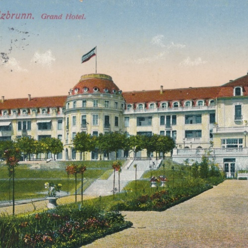 AK, Bad Salzbrunn, Grand Hotel, Polen (S1357)