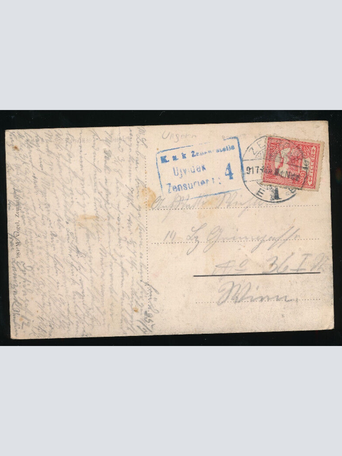 AK aus Zemun Semlin Zimony Ungarn (5475)