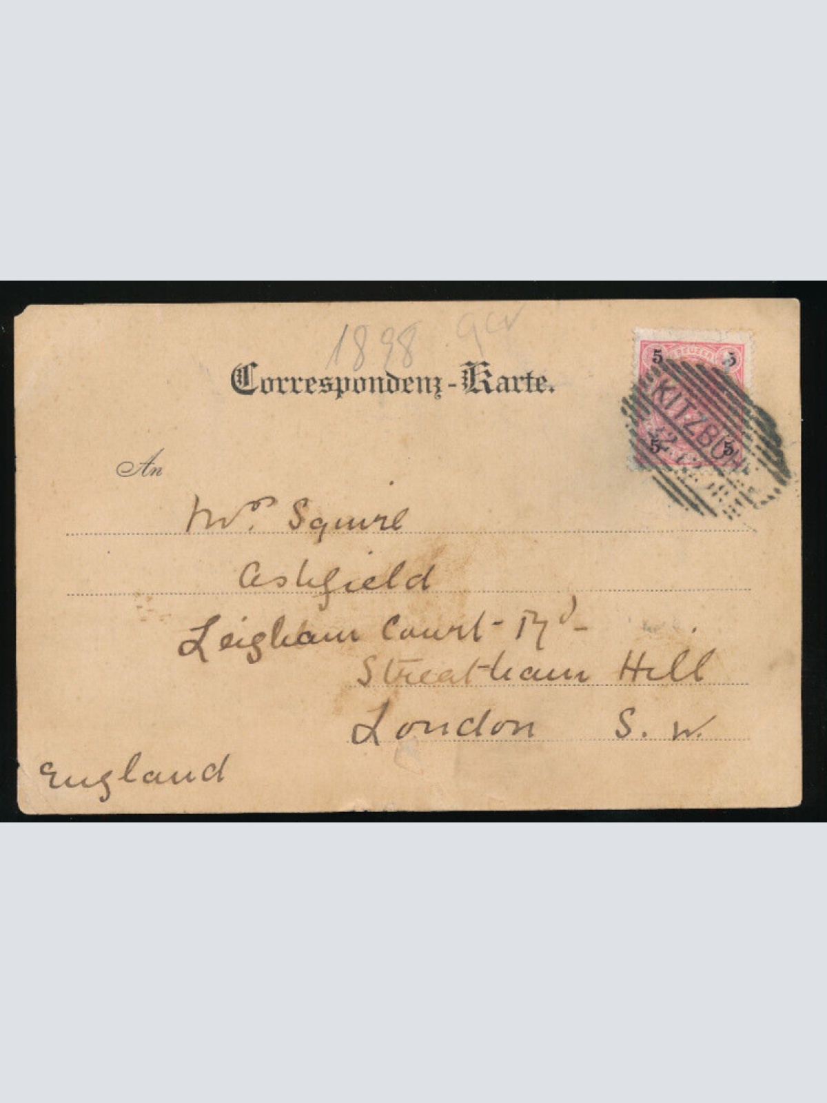 AK aus Kitzbühel 1898 Tirol (5085)