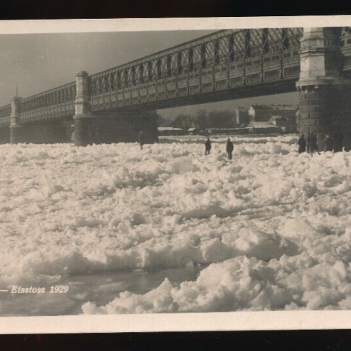 AK aus Wien Eisstoss 1929 (5485)