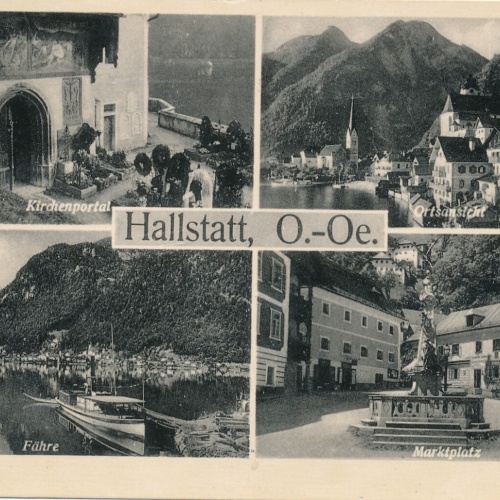 AK, Hallstatt, Oberösterreich, Marktplatz (S1382)