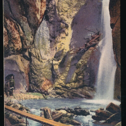 AK aus Unterach mit Burggrabenklamm Oberösterreich (5719)