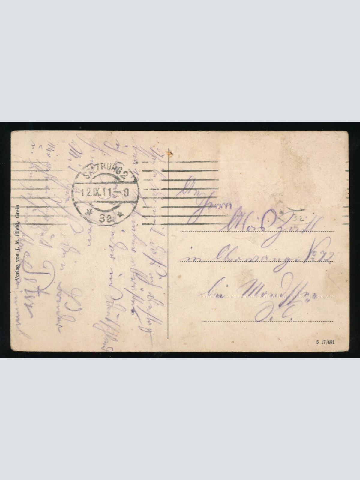 AK aus Grein mit Schloss Greinburg Oberösterreich (5721)