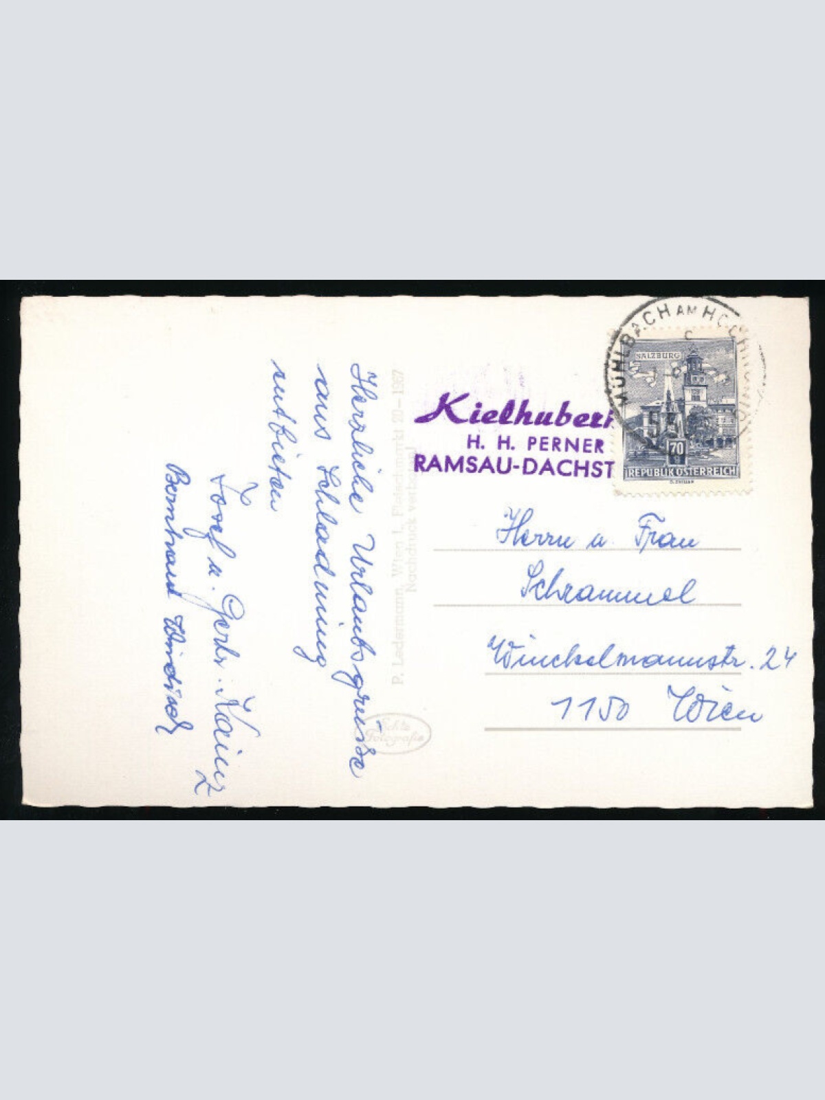 AK aus Ramsau am Dachstein mit Pension Kielhuberhof Steiermark (5726)