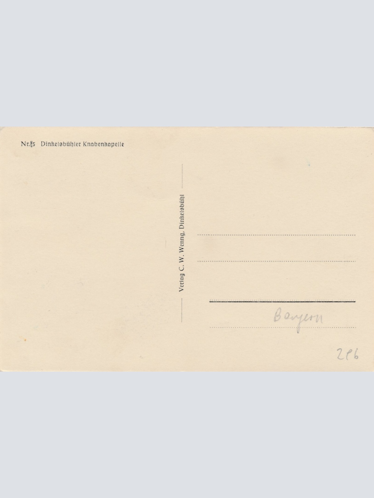 AK, Dinkelsbühler Knabenkapelle, Bayern (S1465)