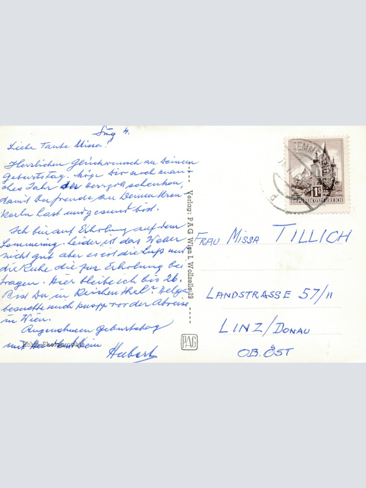 AK, Semmering, Pension Daheim, Niederösterreich (S1454)