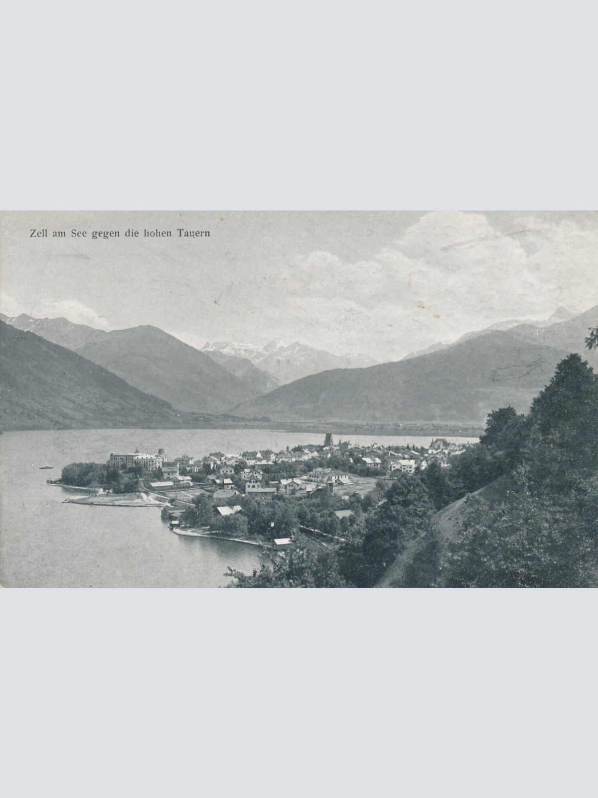 AK, Zell am See gegen die hohen Tauern, Salzburg (S1458)
