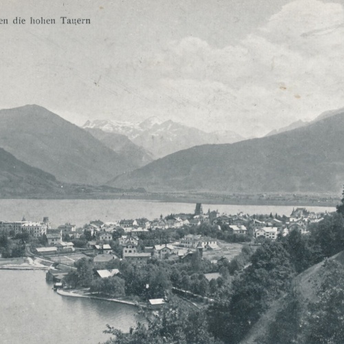 AK, Zell am See gegen die hohen Tauern, Salzburg (S1458)