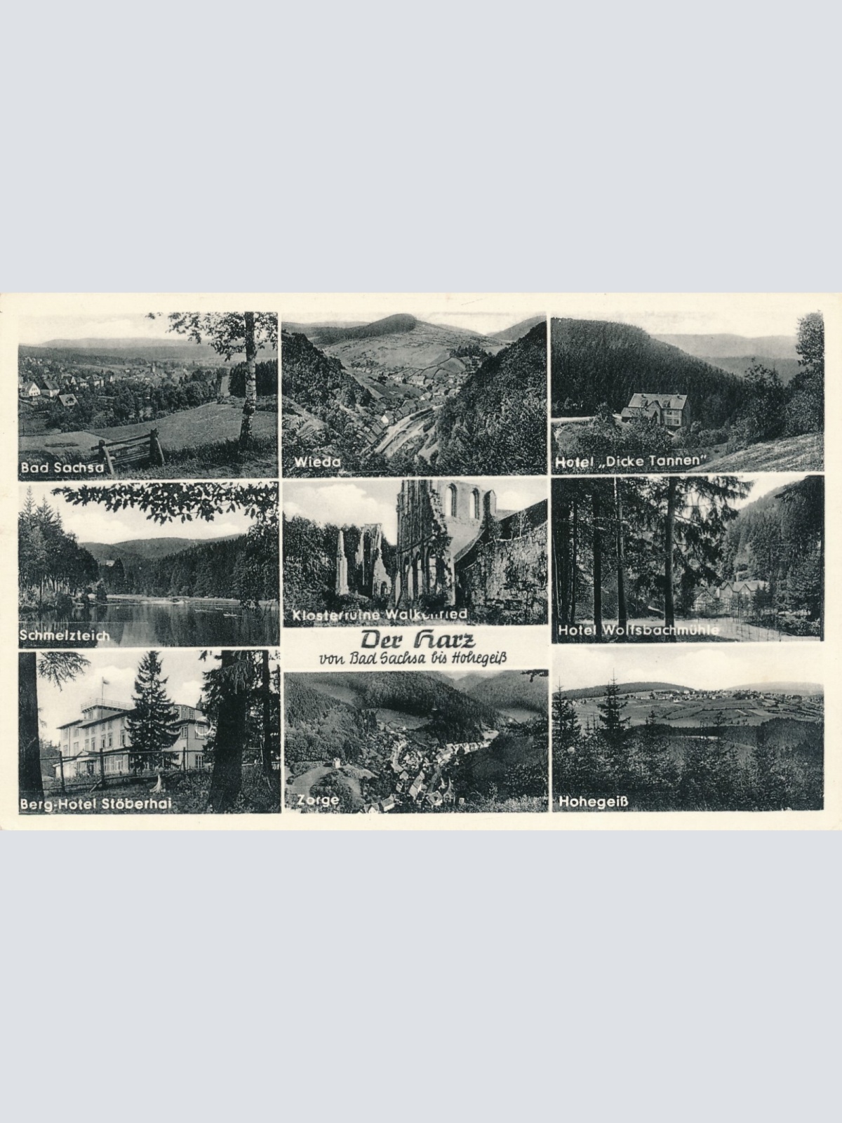 AK, Der Harz, von Bad Sachsa bis Hohegeiß, Niedersachsen (S1477)
