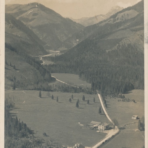 AK, Blick a. deutsch Zollamt, Bäckeralm m. Wendelstein, Bayern  (S1260)