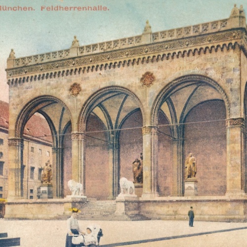 AK, München, Feldherrenhalle, Bayern (S1280)