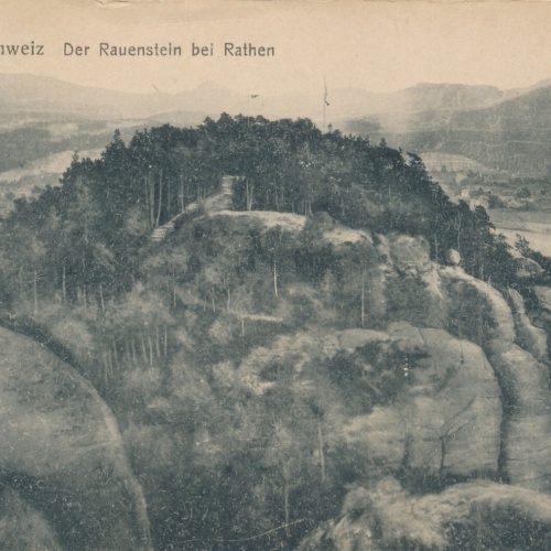 AK, Sächs. Schweiz, Der Rauenstein bei Rathen, Sachsen (S1316)