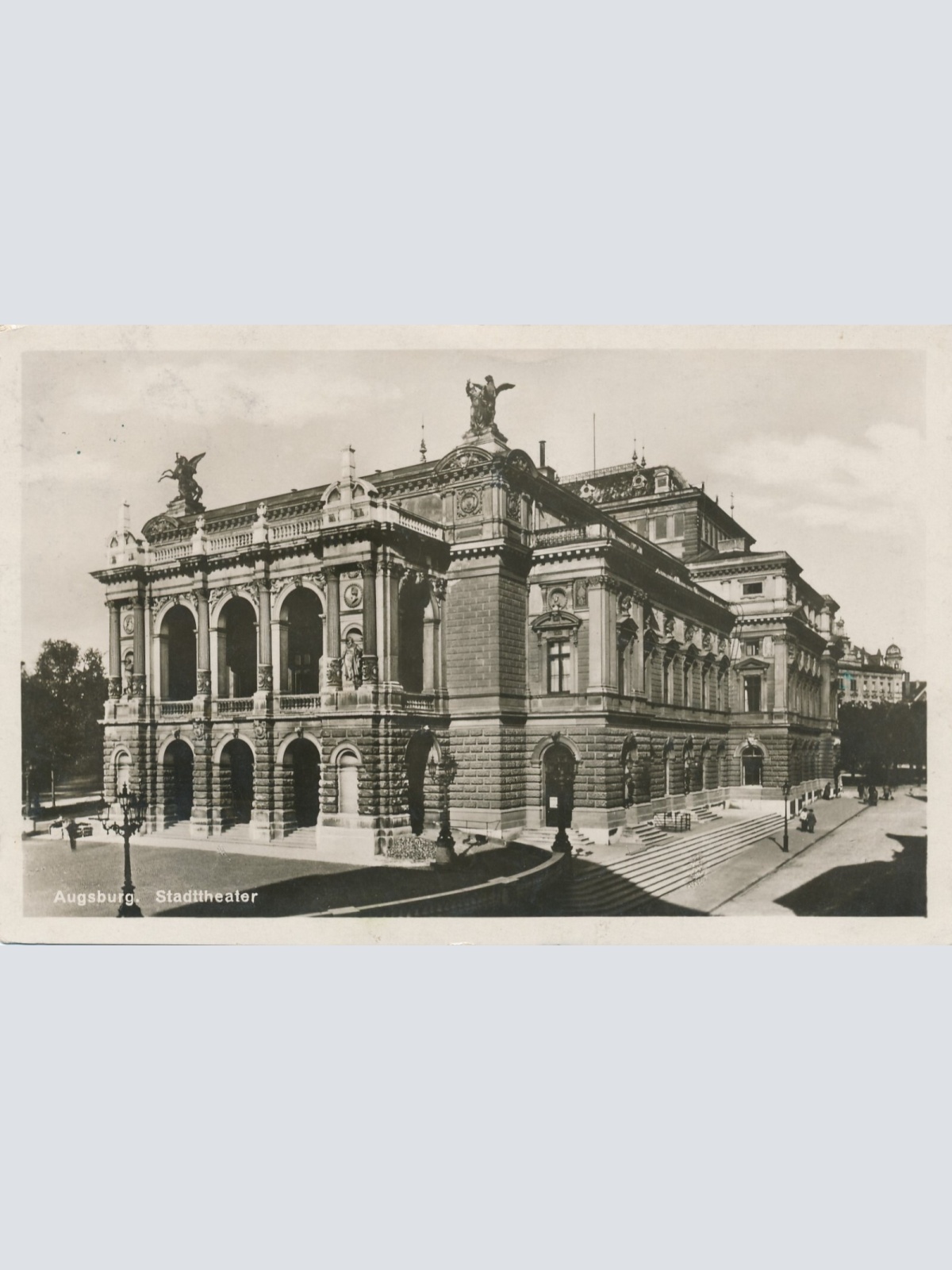 AK, Augsburg, Stadttheater, Bayern (S1320)