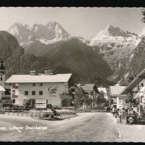 AK aus Lofer gegen Loferer Steinberge Salzburg (5558)