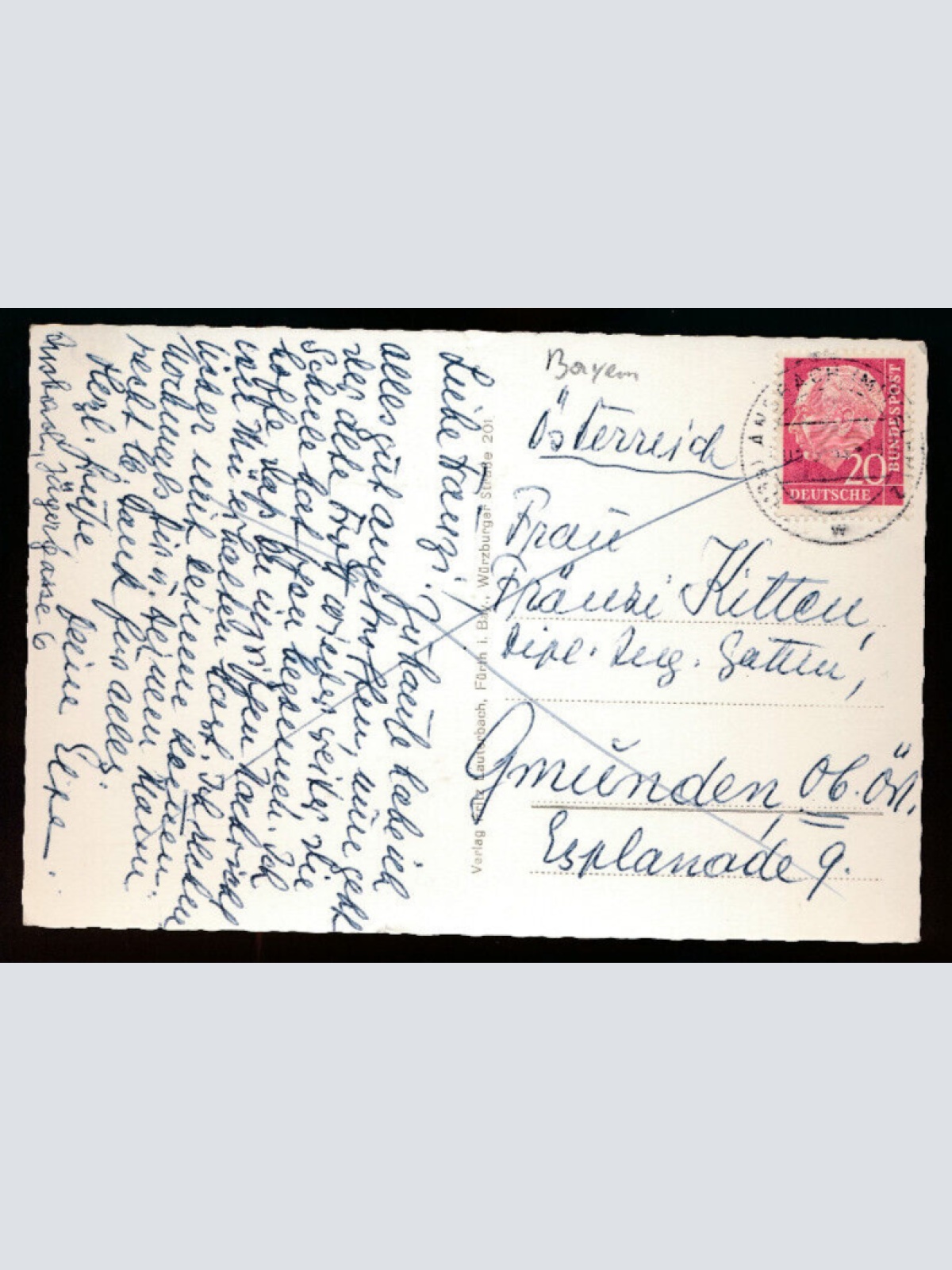 AK aus Ansbach mit Bahnhof Bayern (5838)